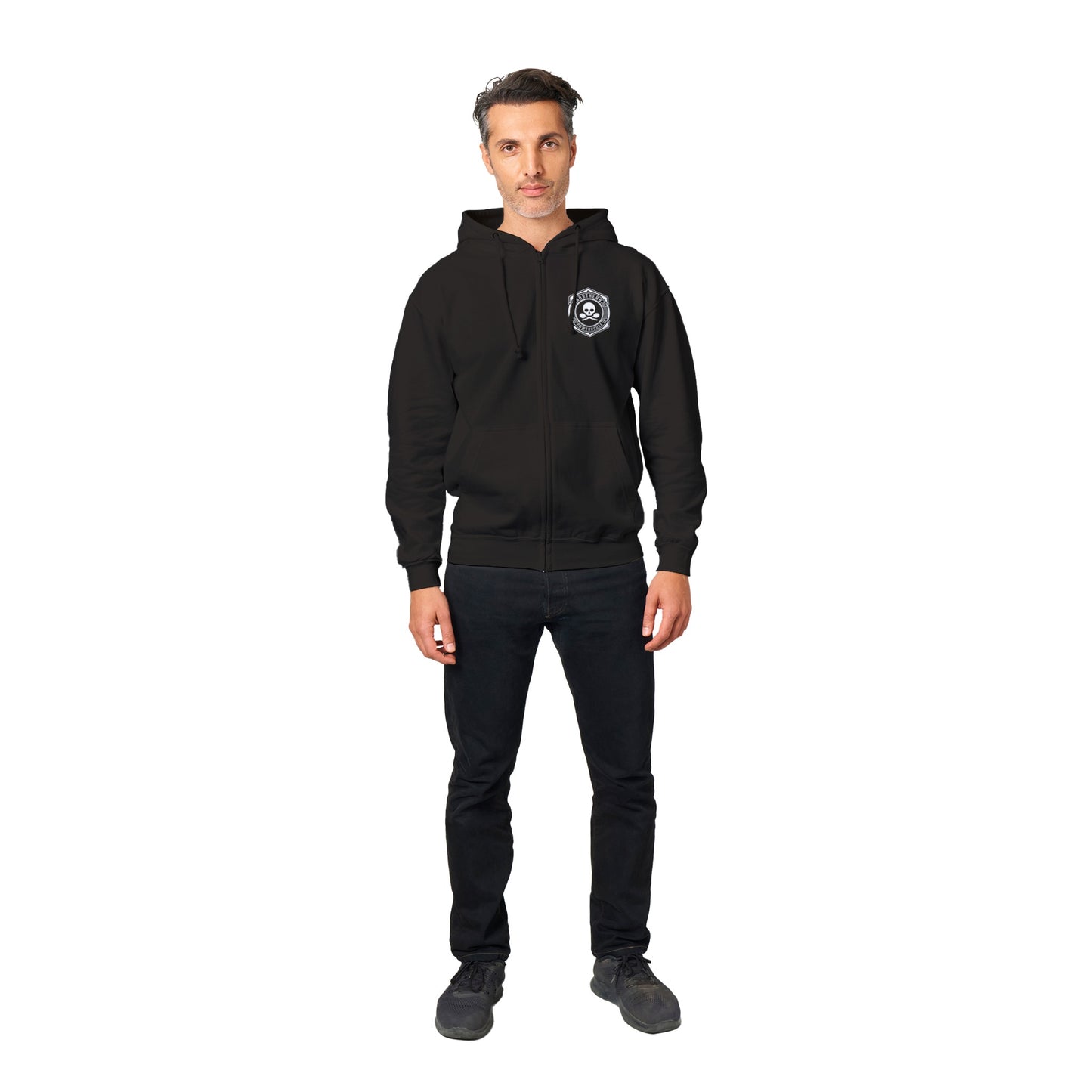 Skull and Cross Spoons NPH Zip-Up Hoodie